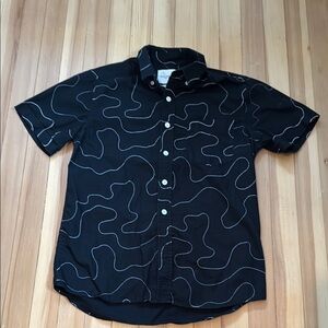 Black Patterned Men's Shirt
